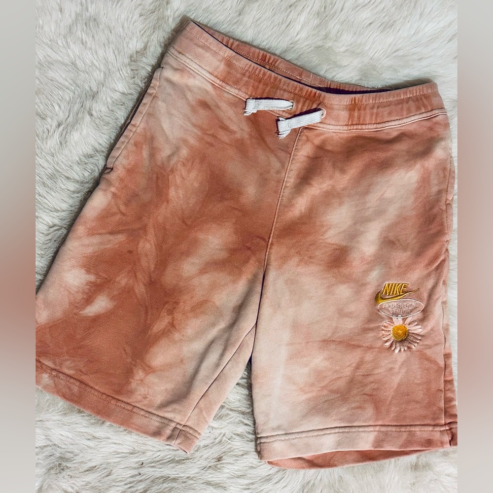 Nike - Tie-Dye Terry Sweatpants Knit Shorts 'FROM BEAVERTON WITH LOVE'” Boys XL